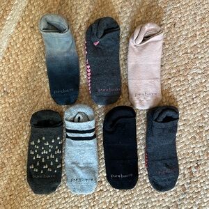 Pure Barre Sticky Socks - bundle of 7 pairs! (S)